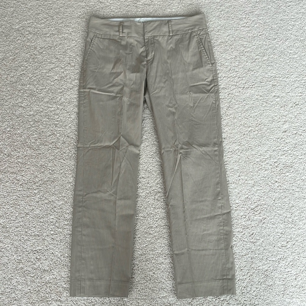 Banana Republic Tan Pinstripe Pants